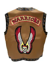 The Warriors Faux Leather Vest Movie Costume Halloween Jacket Biker Motorcycle