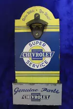 Chevy Wall Mounted Bottle Opener Accessory Bowtie Camaro Truck Nova (For: Chevrolet Pickup)