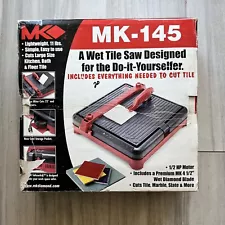 MK Diamond MK-145, 120 V, 4 1/2 in Wet Tile Saw (NOS & Rare) Marble, Slate &More