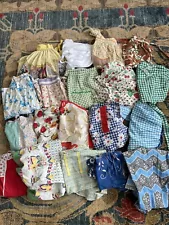 Vintage 1940s 50s Apron Lot Novelty Print Floral Vegetable Fruit Retro Kitchen