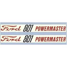 Hood Decal Set Fits Ford/New Holland 801 Powermaster 800 Series Tractor F