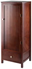 Winsome 94402 Pantry Cupboard with Door, Antique Walnut