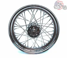 Chrome 40 Spoke Rear 16 x 3 Drum Brake Hub Wheel Harley Ironhead Sportster KH