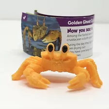 Yowie Collectible Toy Golden Ghost Crab Colors Of The Animal Kingdom Series