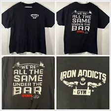 Iron Addicts Gym CT Fletcher “we’re all the same” Graphic T Shirt Size 2XL Men’s