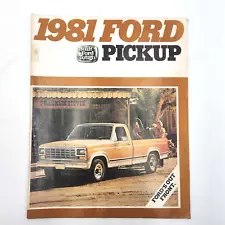 VTG 1981 Ford Pickup Truck F-100 F-150 Dealer Sales Brochure