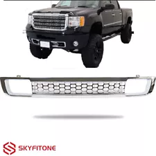 Fits GMC Sierra 2500HD 3500 HD 2011-2014 Front Bumper Lower Grille Denali Chrome (For: 2011 GMC Denali)