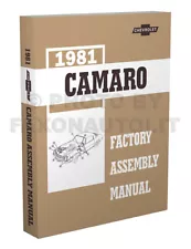 NEW MORE complete 1981 Camaro Bound Factory Assembly Manual Berlinetta Z28 Chevy