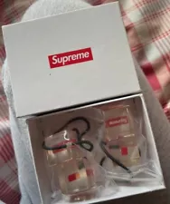 SS18 Supreme Hair Bobbles Set Of 2 Red Box Logo Accessories