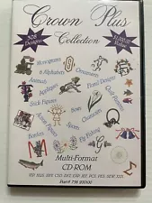 Crown Plus Collection (monograms, animals, sports, 308 designs) Embroidery CD