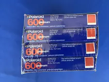 NEW 4 Packs of Polaroid 600 Instant Film 40 Total Exposures Exp 01/2002 Sealed