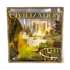 FFG Board Game Sid Meier's Civilization w/Fame and Fortune Expansion! Fair/EX