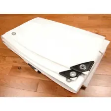 Open Box -Heavy Duty White Tarps Canopy Car Roof Tarp - 40% OFF - Multiple Sizes