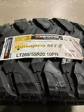 4 New LT 285 55 20 LRE 10 Ply Hankook Dynapro MT2 Mud Tires