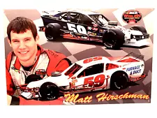 2007 MATT HIRSCHMAN BENNETT RACING #59 WHELEN MODIFIED NASCAR POSTCARD