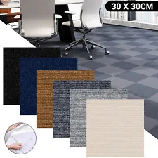 Carpet Tiles 30x30cm Bedroom Lounge Commercial Retail Office Home Shop Flooring