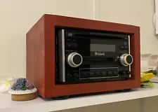 McIntosh CD/MD/FM Head Unit Home Stereo System With Wooden Frame/Cabinet