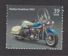 1965 HARLEY DAVIDSON ELECTRA GLIDE MOTORCYCLE - POSTAGE STAMP - MINT CONDITION