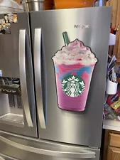 LARGE STARBUCKS 18.5” HTF UNICORN Frappuccino Promo Display Coffee Magnetic