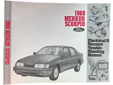 1988 Merkur Scorpio Electrical and Vacuum Troubleshooting Manual