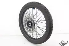 08-18 Kawasaki KLR650 OEM Front Wheel STRAIGHT Rim Hub Tire Spokes