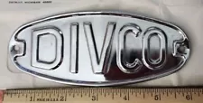 Original DIVCO Milk Truck 6" x 2.50" Hood Emblem Excellent Condition