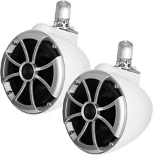 Wet Sounds Icon 8 W-SC 8" White Marine Tower Speakers Swivel