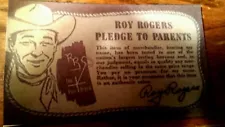 Roy Rogers Hartland for Western Rider set Pledge To Parents