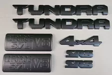 Fit for 2014-2021 Toyota Tundra Matte Black Overlay Emblems kit set 7PCS SR5 4*4