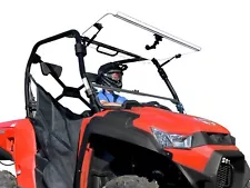 SuperATV Heavy Duty Scratch Resistant Flip Windshield for Kymco UXV 450i