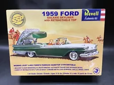 1959 Ford Galaxie Skyliner w/ Retractable Top 1:25 Scale Model Kit [Revell] NIB