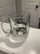 Drumset Drinking Glass