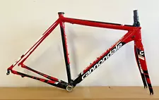 Cannondale CAAD10 Alloy Rim Brake 52cm Road Frameset Carbon Fork Rare Red Black