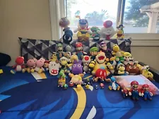 super mario plushies lot