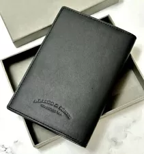 A Lange & Sohne Black Calfskin Leather Passport Holder Card Wallet AD VIP GIFT