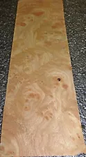 Carpathian Elm Burl wood veneer 2" x 8" raw no backing 1/42" thickness "AA"