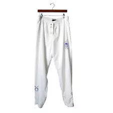 OLYMPICS 2002 Salt Lake City Torch Relay Pants in White NEW OLD STOCK size XL