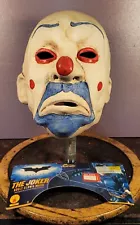 The Joker Adult Clown Mask BATMAN The Dark Knight Bank Robber Rubies Latex