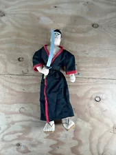 Cartoon Network Samurai Jack Plush Action Figure Black Robes Sword Vintage