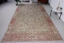 Handwoven Rug, Antique Rugs, Vintage Rugs, Turkish Rugs, 6x10.6 ft Large Rugs