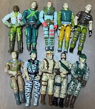 New Listingx10 Vintage Hasbro GI Joe Figures 1989-1991 Lt Falcon Dusty Stalker Tight Joints