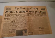 Old Newspapers from the 40s. WWII & Roosevelt's Death