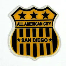 SAN DIEGO CHARGERS "ALL AMERICAN CITY" AWARD DECAL for MINI HELMETS circa 1960's