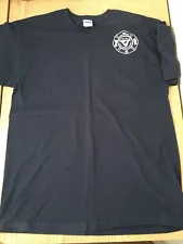 New Mens Cape Coral Florida Fire Department T-shirt Cotton Soft Navy Size Large