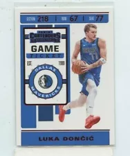 LUKE DONCIC 2019-20 Panini Contenders RED FOIL Game Ticket #73 Dallas Mavericks