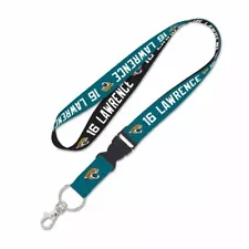 TREVOR LAWRENCE #16 JACKSONVILLE JAGUARS LANYARD DETACHABLE BUCKLE WINCRAFTð