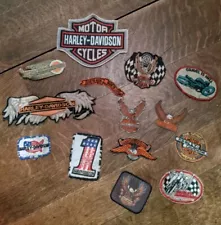 Lot Of 14 Harley Davidson Patches Vtg