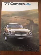 New ListingCamaro Original 1977 Chevrolet Sales Brochure Vintage Classic Car