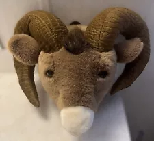 Big Horn Ram Stuffed Head Faux Taxidermy Kids Room