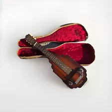 Late 1940's OLD KRAFTMAN Mahogany 6 String LAP Steel Guitar W/ Case (064)